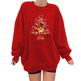 Christmas Tree Red Wine Gift Printed Hoodie