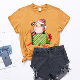Christmas Gift Cow print T-shirt