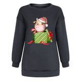 Christmas off shoulder hoodie Christmas gift
