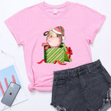 Christmas Gift Cow print T-shirt