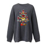 Christmas Tree Red Wine Gift Printed Hoodie