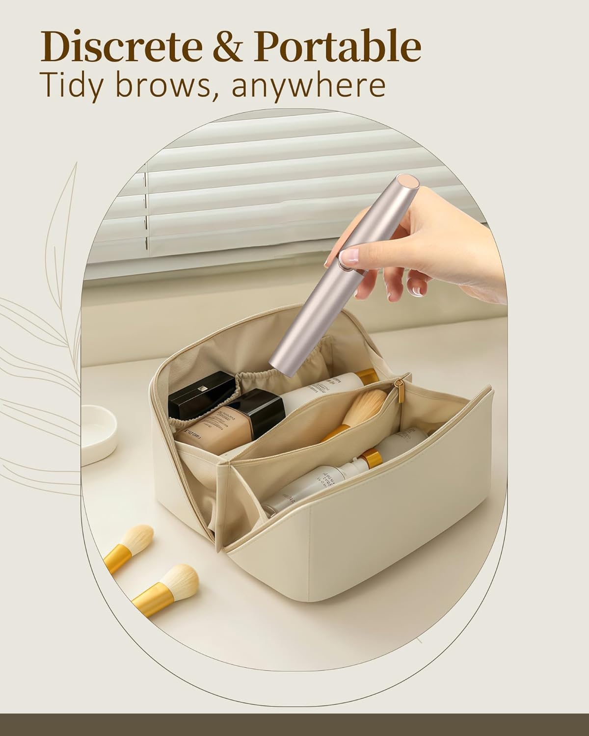 Eyebrow Trimmer for Women, Eyebrow Razor: Rechargeable Eyebrow Hair Remover with 2 Replacement Heads & LED Light, Electric Painless Eye Brow Shaver Facial Hair Removal Device for Eyebrows/Lips/Face