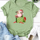 Christmas Gift Cow print T-shirt