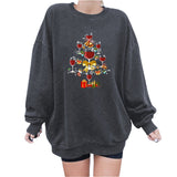 Christmas Tree Red Wine Gift Printed Hoodie