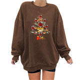 Christmas Tree Red Wine Gift Printed Hoodie